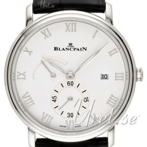 Blancpain Villeret 6606a-1127-55b Kello Valkoinen / Nahka