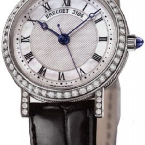 Breguet Classique 8068bb-52-964 Dd00 Kello Hopea / Nahka