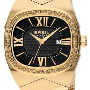 Breil Milano Bw0290 Kello Musta / Kullansävytetty Teräs