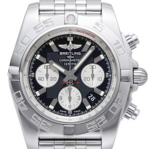 Breitling Chronomat 44 Ab011012-B967-375a Kello Musta / Teräs