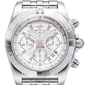 Breitling Chronomat 44 Ab011012-G684-375a Kello Hopea / Teräs