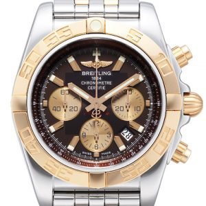 Breitling Chronomat 44 Cb011012-Q576-375c Kello Ruskea / Teräs