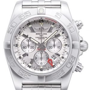 Breitling Chronomat Gmt Ab041012-G719-383a Kello Hopea / Teräs