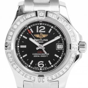 Breitling Colt 33 A7738853-Bd46-175a Kello Musta / Teräs