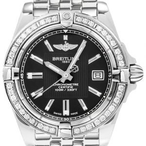 Breitling Galactic 32 A71356la.Ba10.367a Kello Musta / Teräs