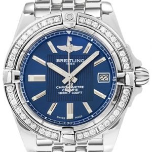 Breitling Galactic 32 A71356la.C811.367a Kello Sininen / Teräs