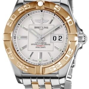 Breitling Galactic 41 C49350l2-G701-366c Kello Hopea / Teräs