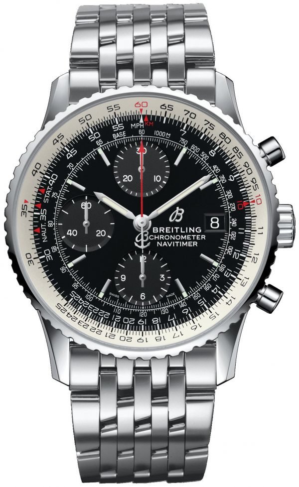 Breitling Navitimer 01 A13324121b1a1 Kello Musta / Teräs