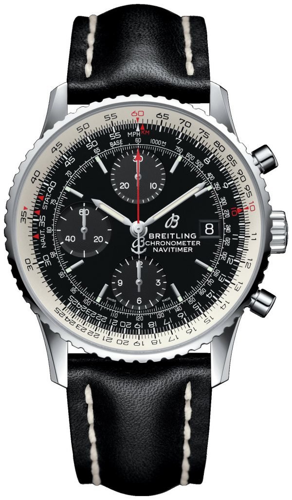 Breitling Navitimer 01 A13324121b1x1 Kello Musta / Nahka