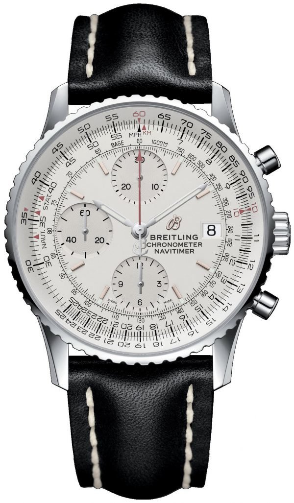 Breitling Navitimer 01 A13324121g1x2 Kello Hopea / Nahka