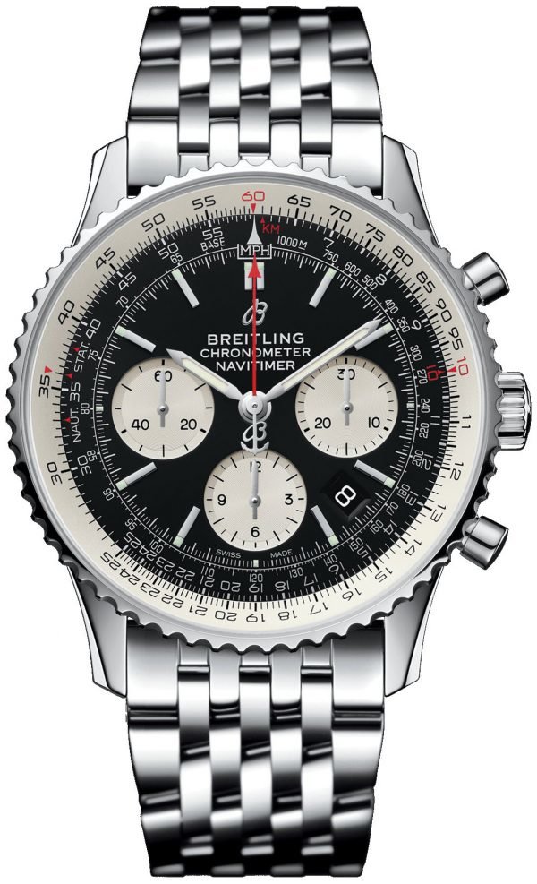 Breitling Navitimer 01 Ab0121211b1a1 Kello Musta / Teräs