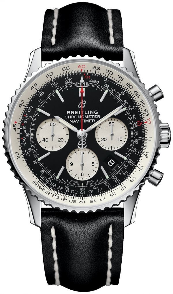 Breitling Navitimer 01 Ab0121211b1x1 Kello Musta / Nahka