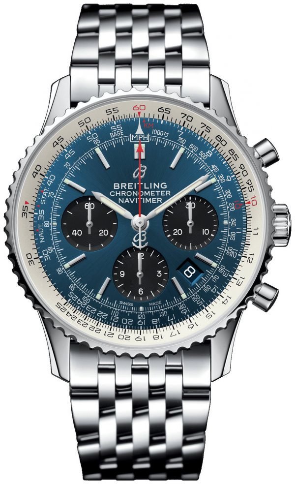 Breitling Navitimer 01 Ab0121211c1a1 Kello Sininen / Teräs