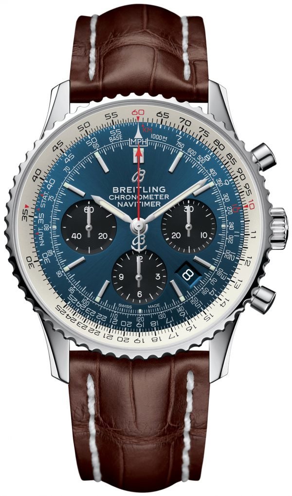 Breitling Navitimer 01 Ab0121211c1p2 Kello Sininen / Nahka