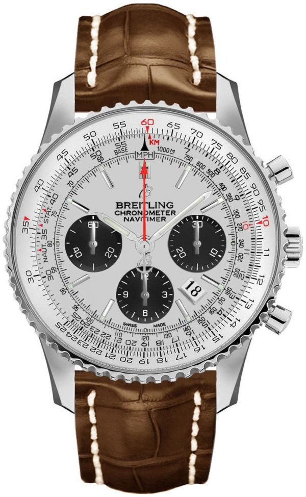 Breitling Navitimer 01 Ab0121211g1p1 Kello Hopea / Nahka