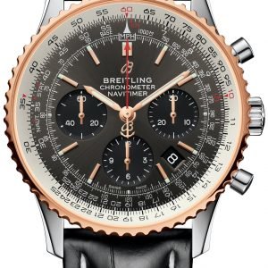 Breitling Navitimer 01 Ub0121211f1p1 Kello Harmaa / Nahka