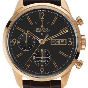 Bulova 64c106 Kello Musta / Nahka