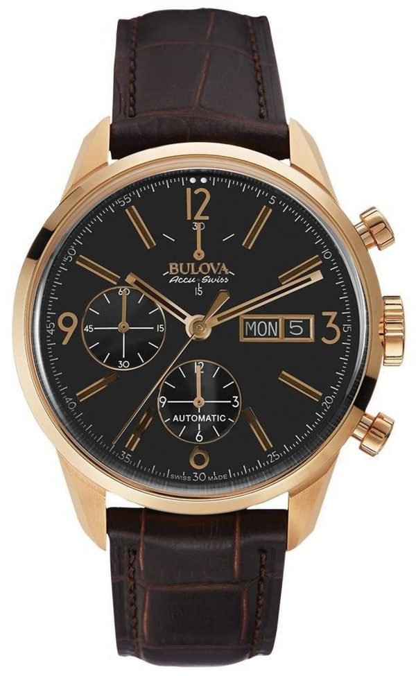 Bulova 64c106 Kello Musta / Nahka