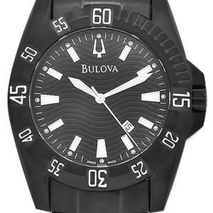 Bulova 65b114 Kello Musta / Teräs