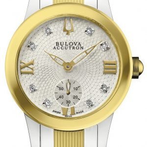 Bulova 65p100 Kello Hopea / Teräs