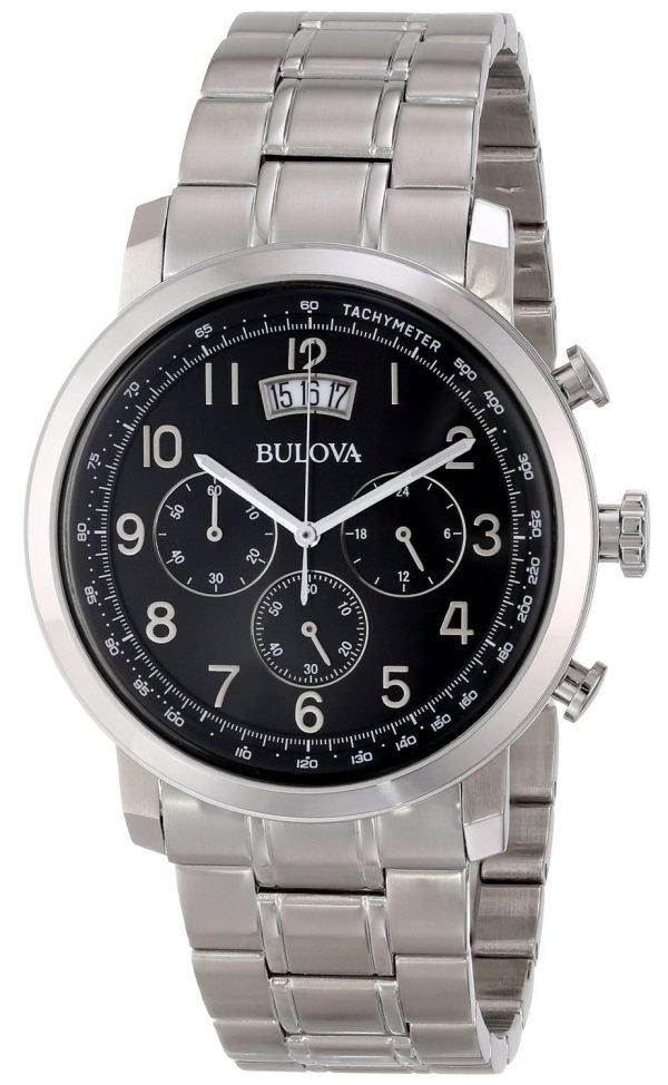 Bulova 96b202 Kello Musta / Teräs