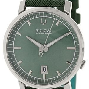 Bulova 96b215 Kello Vihreä / Nahka