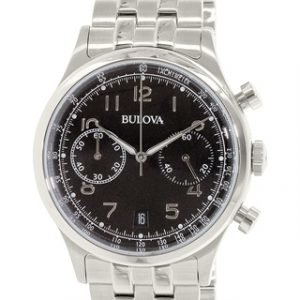 Bulova 96b234 Kello Musta / Teräs