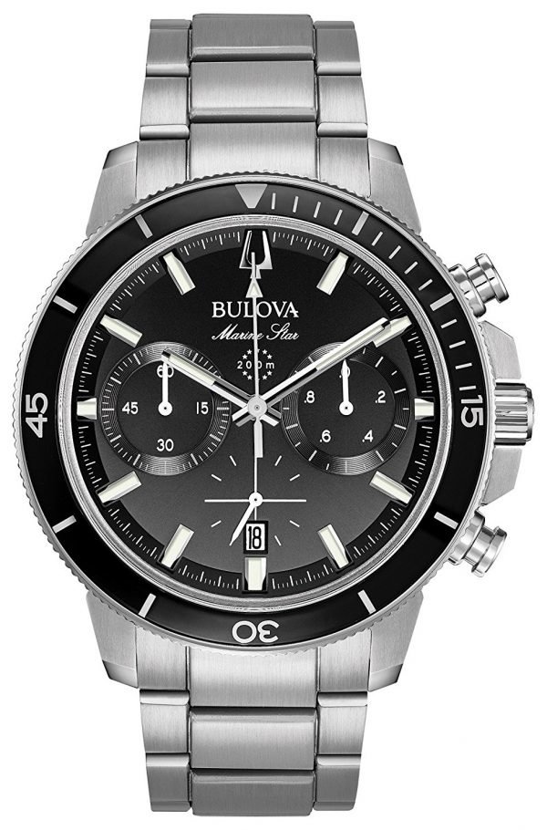 Bulova 96b272 Kello Musta / Teräs