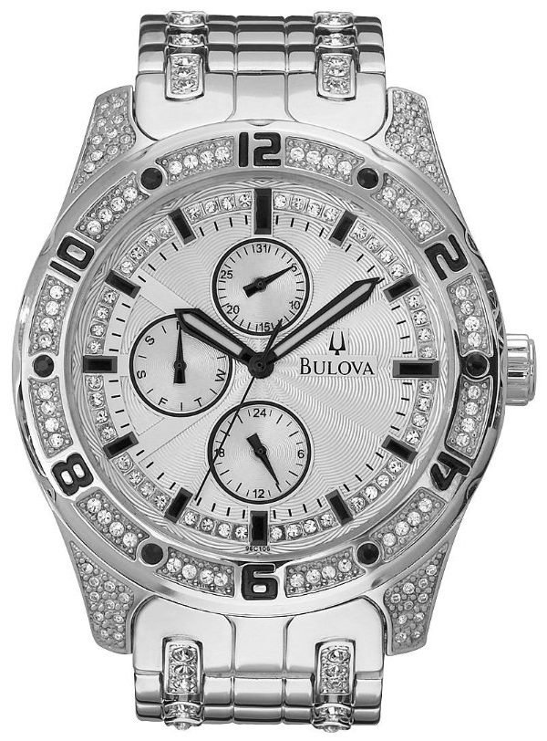 Bulova 96c106 Kello Hopea / Teräs