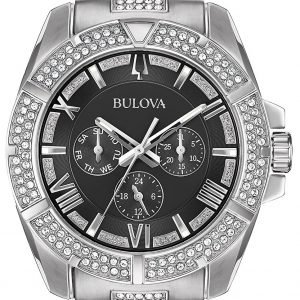 Bulova 96c126 Kello Musta / Teräs