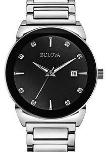 Bulova 96d121 Kello Musta / Teräs