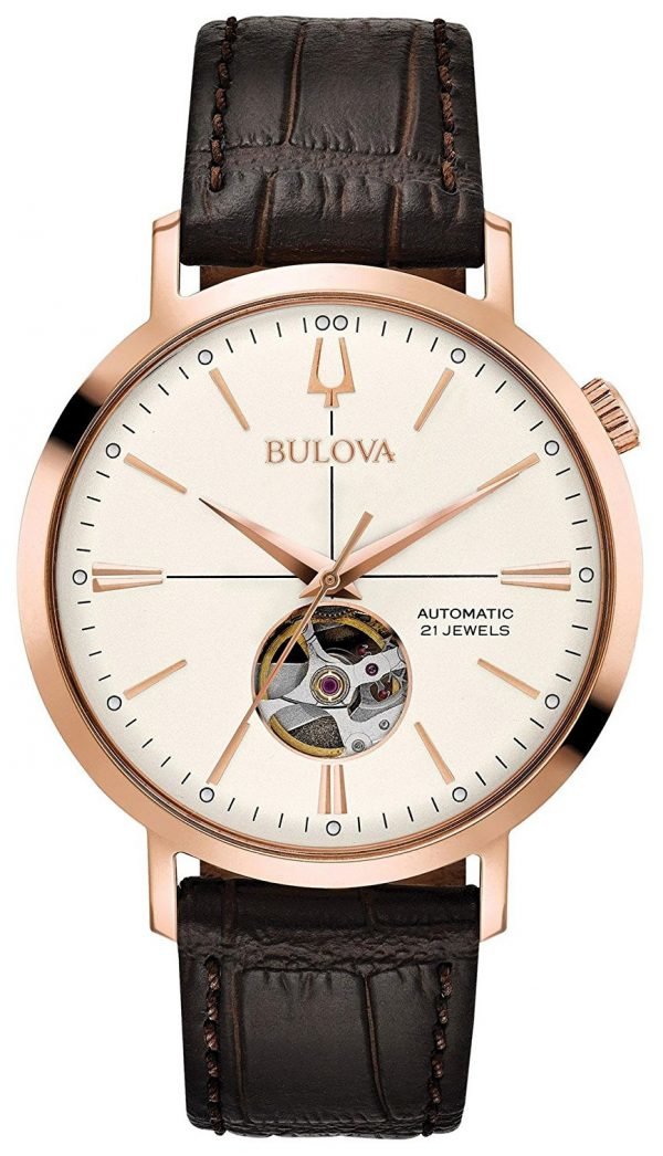 Bulova 97a136 Kello Valkoinen / Nahka