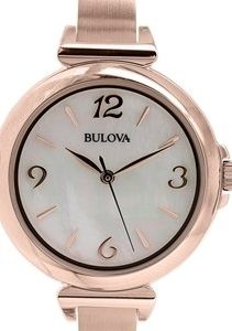 Bulova 97l137 Kello Valkoinen / Punakultasävyinen