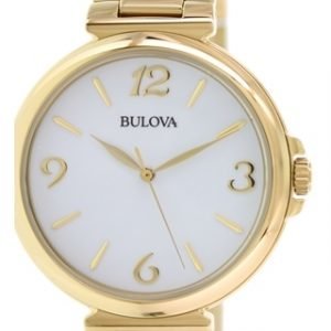 Bulova 97l139 Kello Valkoinen / Kullanvärinen Teräs