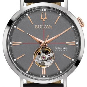 Bulova 98a187 Kello Harmaa / Nahka