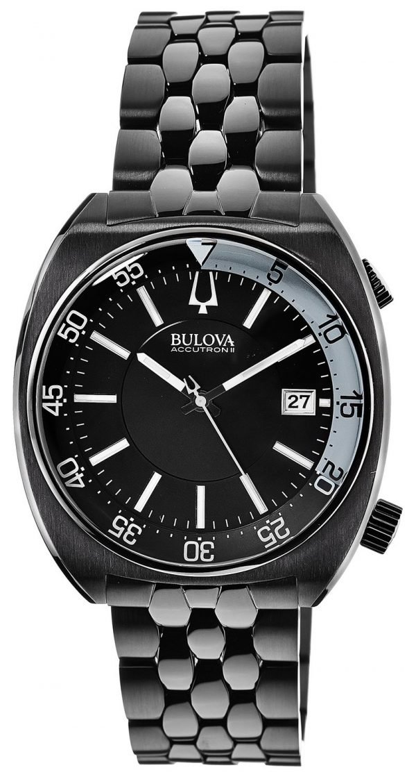 Bulova 98b219 Kello Musta / Teräs