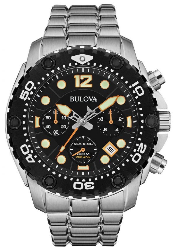 Bulova 98b244 Kello Musta / Teräs