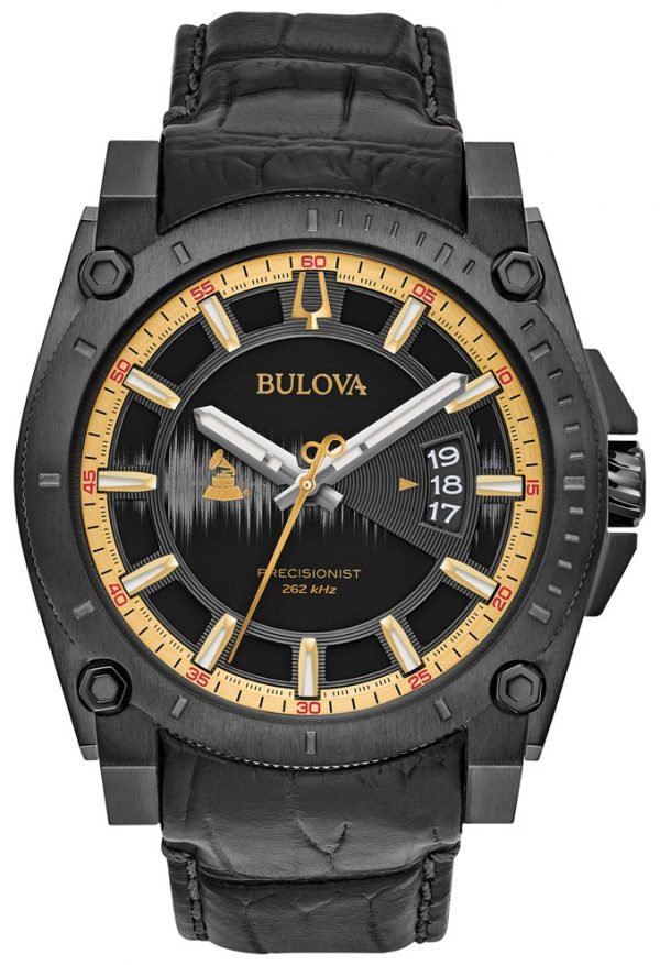 Bulova 98b293 Kello Musta / Nahka