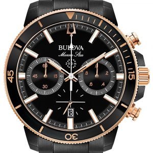 Bulova 98b302 Kello Musta / Teräs