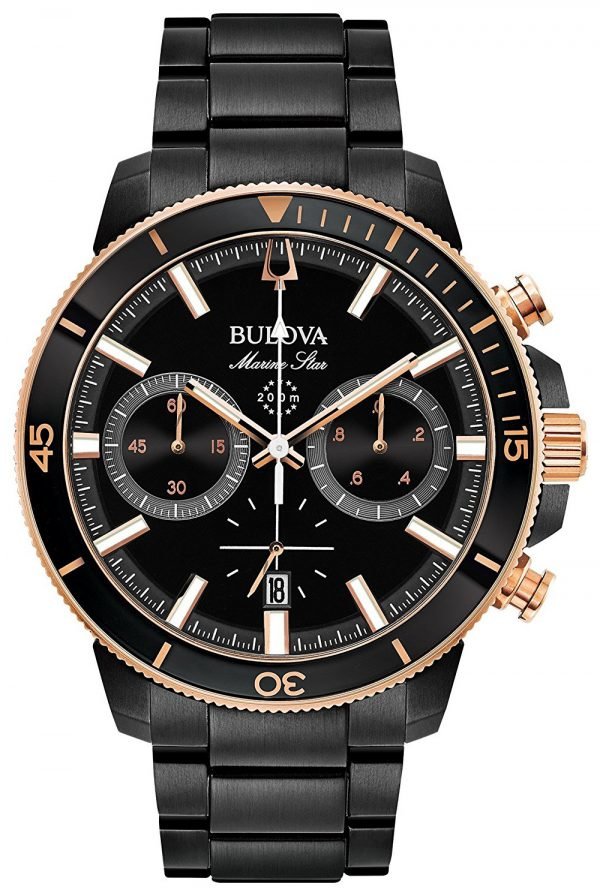 Bulova 98b302 Kello Musta / Teräs