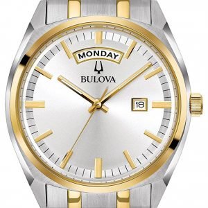 Bulova 98c127 Kello Hopea / Kullansävytetty Teräs