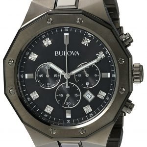 Bulova 98d142 Kello Musta / Teräs