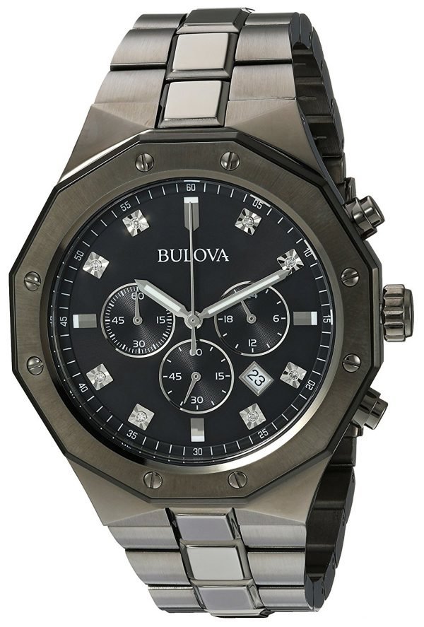 Bulova 98d142 Kello Musta / Teräs