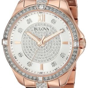 Bulova 98l229 Kello Hopea / Punakultasävyinen