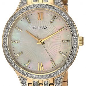 Bulova 98l234 Kello Valkoinen / Kullansävytetty Teräs