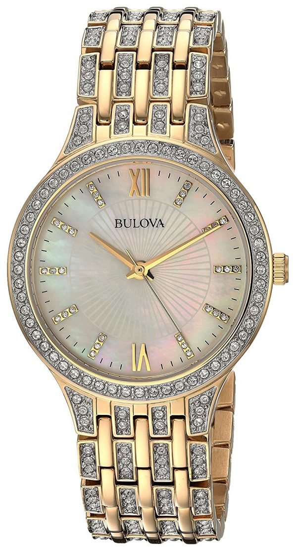 Bulova 98l234 Kello Valkoinen / Kullansävytetty Teräs