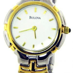 Bulova 98l53 Kello Valkoinen / Kullansävytetty Teräs