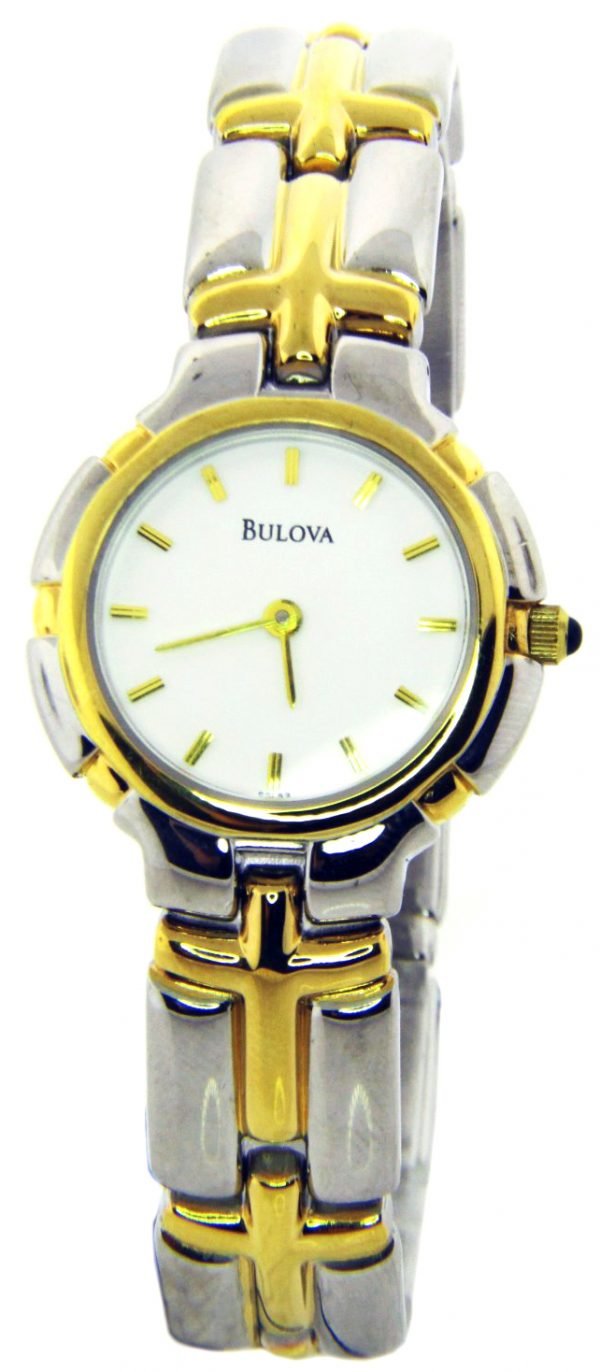 Bulova 98l53 Kello Valkoinen / Kullansävytetty Teräs