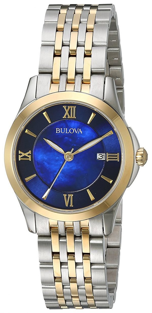 Bulova 98m124 Kello Sininen / Kullansävytetty Teräs