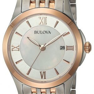 Bulova 98m125 Kello Valkoinen / Punakultasävyinen